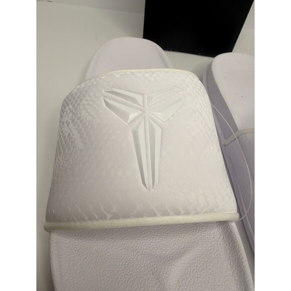 New | Nike Kobe Off Court Slides | Triple White IF2870-100 | Men\'s Size 10